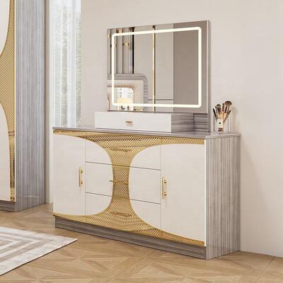 Foshan Wholesale Barato Turco Quarto de Cama Conjuntos Rei Tamanho Quadro de Cama Luxo Quarto de Casa Suíte Moderno de Madeira Quarto de Quarto Mobiliário Conjunto
