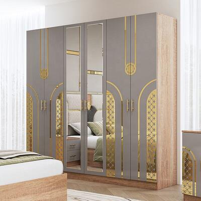 Chambre a coucher completo turco conjuntos de quarto cama king size duplo quadro de madeira barato luxo moderno conjunto de móveis de quarto