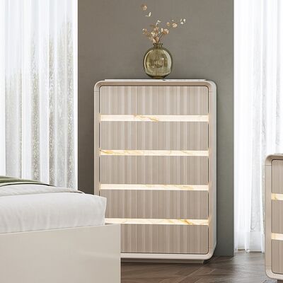 Venda por atacado de mobiliário de quarto contemporâneo Home Master Room Hotel Apartamento Trama de madeira King Size Modern Luxury Bedroom Sets