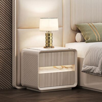 Venda por atacado de mobiliário de quarto contemporâneo Home Master Room Hotel Apartamento Trama de madeira King Size Modern Luxury Bedroom Sets