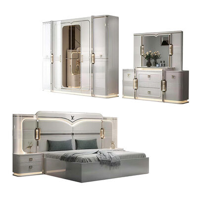 Ensembles De Chambre Couch king Size Luxury Bedroom Sets Home Double Bedroom Set de mobiliário de quarto moderno turco de madeira