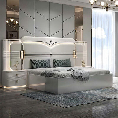 Ensembles De Chambre Couch king Size Luxury Bedroom Sets Home Double Bedroom Set de mobiliário de quarto moderno turco de madeira