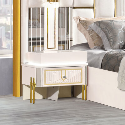 Bom preço mobiliário de quarto conjuntos de luxo italiano conjunto de quarto cabeça de couro