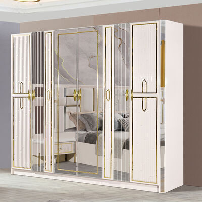 Bom preço mobiliário de quarto conjuntos de luxo italiano conjunto de quarto cabeça de couro