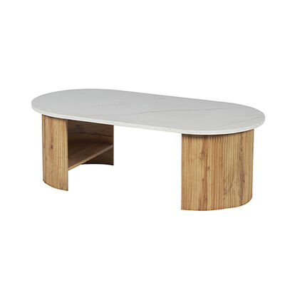 Mobiliário moderno de sala de jantar Mesa de jantar de madeira oval Base de armazenamento Restaurante doméstico nórdico Cozinha de 6 lugares Mesa de jantar