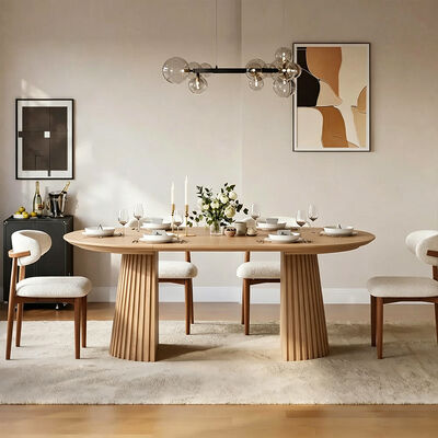 Ensemble De Table Manger Modern Extendable Dining Table Set 6 Sits Mobiliário de sala de jantar de madeira mesa de jantar dobrável 4 cadeiras