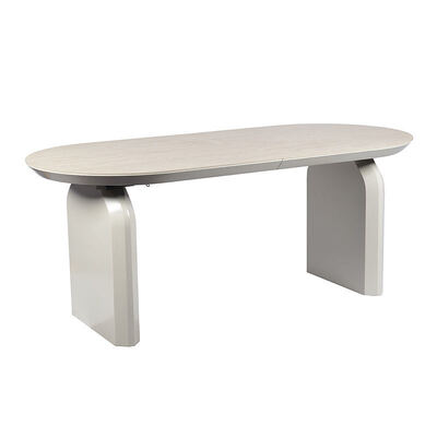 Foshan Varejo de madeira de luxo mesa de jantar alargada ajustavel mobiliário de sala de jantar conversível mesa de jantar dobrável