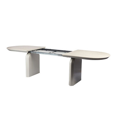 Foshan Varejo de madeira de luxo mesa de jantar alargada ajustavel mobiliário de sala de jantar conversível mesa de jantar dobrável