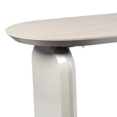 Foshan Varejo de madeira de luxo mesa de jantar alargada ajustavel mobiliário de sala de jantar conversível mesa de jantar dobrável