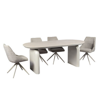 Foshan Varejo de madeira de luxo mesa de jantar alargada ajustavel mobiliário de sala de jantar conversível mesa de jantar dobrável