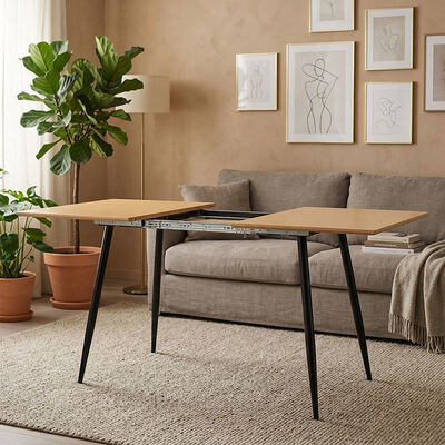 Cheap Wholesale Minimalista Desdobrável Mesa de Jantar Mobiliário de Sala de Jantar Casa Cozinha Madeira Moderna Mesa de Jantar Extensível