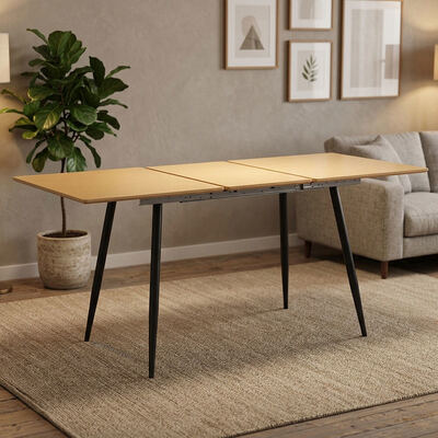 Cheap Wholesale Minimalista Desdobrável Mesa de Jantar Mobiliário de Sala de Jantar Casa Cozinha Madeira Moderna Mesa de Jantar Extensível