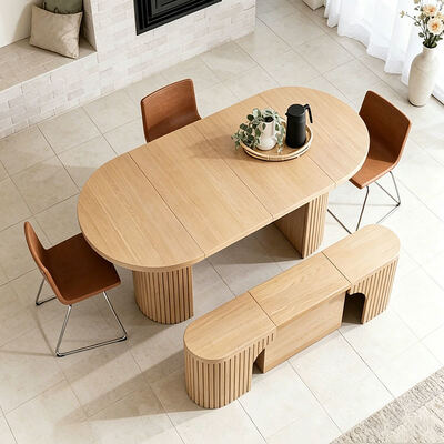 Nordic moderno extensível mesa de jantar dobrável topo de madeira móveis da sala de jantar minimalista madeira maciça dobrável conjunto de mesa de jantar