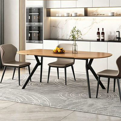 Nordic moderno extensível mesa de jantar dobrável topo de madeira móveis da sala de jantar minimalista madeira maciça dobrável conjunto de mesa de jantar
