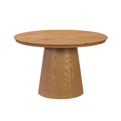 Mesa de jantar redonda minimalista e extensível Mobiliário de sala de jantar de madeira Espaço dobrável Economização de espaço para a casa Mesa de jantar dobrável moderna