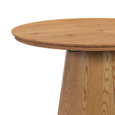 Mesa de jantar redonda minimalista e extensível Mobiliário de sala de jantar de madeira Espaço dobrável Economização de espaço para a casa Mesa de jantar dobrável moderna