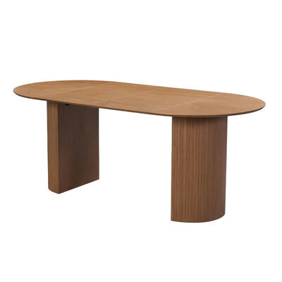 Atacado moderna mesa de jantar extensível de madeira dobrável móveis de sala de jantar simples redondo ajustável mesa de jantar expansível