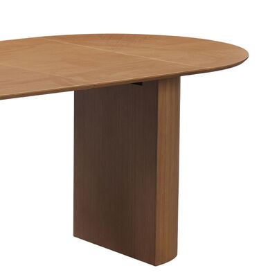 Atacado moderna mesa de jantar extensível de madeira dobrável móveis de sala de jantar simples redondo ajustável mesa de jantar expansível