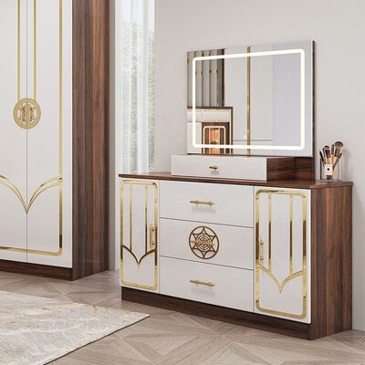 Conjunto de móveis de quarto turcos baratos por atacado da China, estrutura de madeira, cama de luxo king size, conjuntos de quarto modernos de luxo de casal e casal