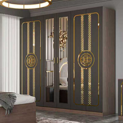Conjunto Completo de Móveis Modernos para Quarto de Casal Atacado Barato, Cama King Size, Estrutura de Madeira, Luxo Turco para Casa