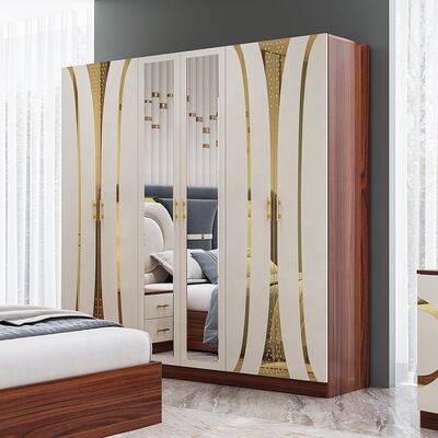 Mobiliário de quarto turco por atacado barato Conjunto de estrutura de madeira tamanho rei Quarto de dormir Suíte Casa Quarto mestre Luxo Modernos conjuntos de quarto