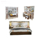O rei Size Mirrored Bedroom ajusta o OEM do ODM da mobília 5pcs