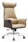 Cadeira ergonômica de couro do escritório de Brown do executivo escandinavo do estilo